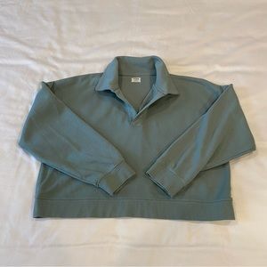 Cropped Long Sleeve Polo